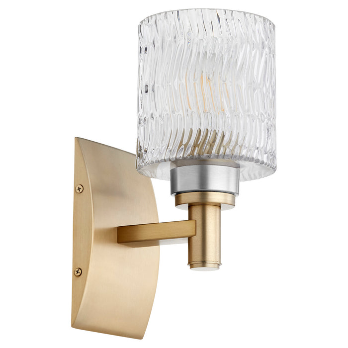 Myhouse Lighting Quorum - 5184-1-80 - One Light Wall Mount - Stadium - Aged Brass