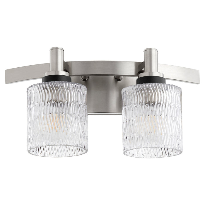 Myhouse Lighting Quorum - 5184-2-65 - Two Light Vanity - Stadium - Satin Nickel