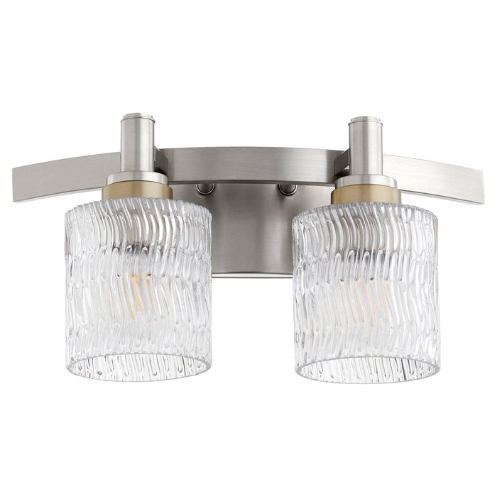 Myhouse Lighting Quorum - 5184-2-65 - Two Light Vanity - Stadium - Satin Nickel