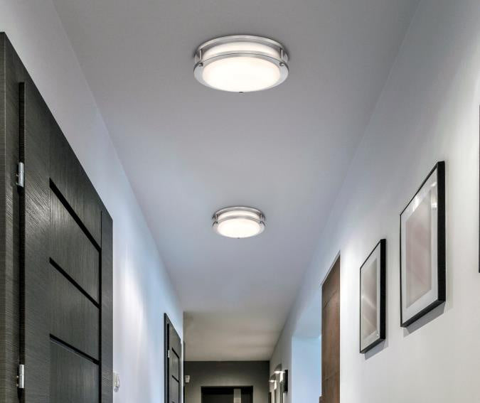 Myhouse Lighting Westinghouse Lighting - 6112300 - LED Flush Mount - Lauderdale - Brushed Nickel