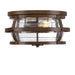 Myhouse Lighting Westinghouse Lighting - 6112600 - Two Light Flush Mount - Weatherby - Barnwood