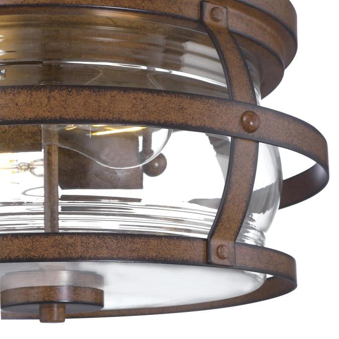 Myhouse Lighting Westinghouse Lighting - 6112600 - Two Light Flush Mount - Weatherby - Barnwood