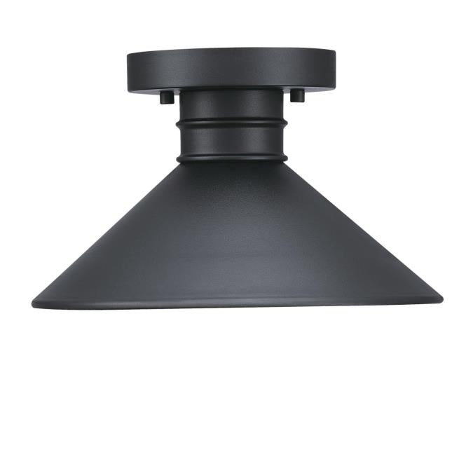 Myhouse Lighting Westinghouse Lighting - 6112900 - One Light Semi-Flush Mount - Watts Creek - Textured Black