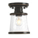 Myhouse Lighting Westinghouse Lighting - 6113000 - One Light Semi-Flush Mount - Emma Jane - Amber Bronze