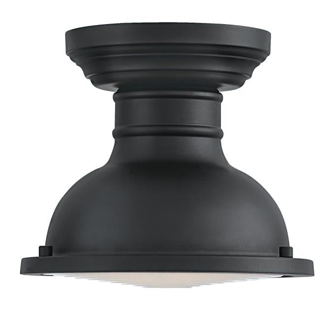 Myhouse Lighting Westinghouse Lighting - 6113200 - One Light Semi-Flush Mount - Orson - Textured Black