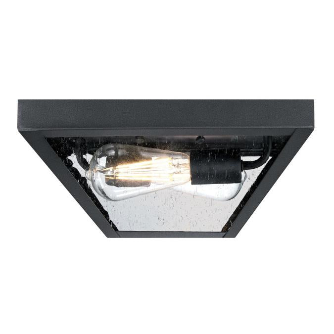 Myhouse Lighting Westinghouse Lighting - 6114300 - Two Light Flush Mount - Wyndham - Textured Black