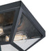 Myhouse Lighting Westinghouse Lighting - 6114300 - Two Light Flush Mount - Wyndham - Textured Black