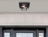 Myhouse Lighting Westinghouse Lighting - 6114300 - Two Light Flush Mount - Wyndham - Textured Black