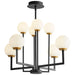 Myhouse Lighting Oxygen - 3-28-1540 - LED Chandelier - Bonzo - Black W/ Aged Brass