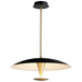 Myhouse Lighting Oxygen - 3-647-1540 - LED Pendant - Spacely - Black W/ Aged Brass