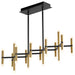 Myhouse Lighting Oxygen - 3-686-1540 - LED Linear Ceiling Mount - Nero - Black W/ Aged Brass