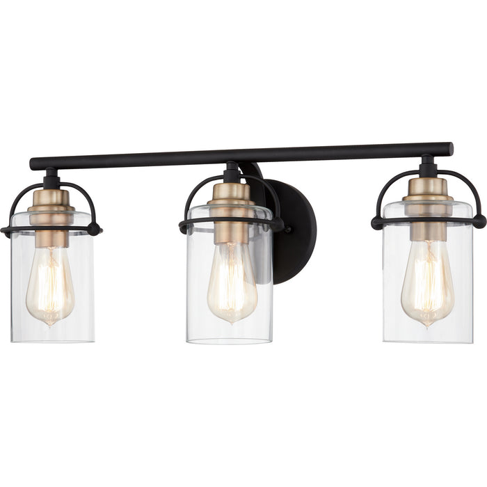 Myhouse Lighting Quoizel - EMR8603MBK - Three Light Bath - Emerson - Matte Black