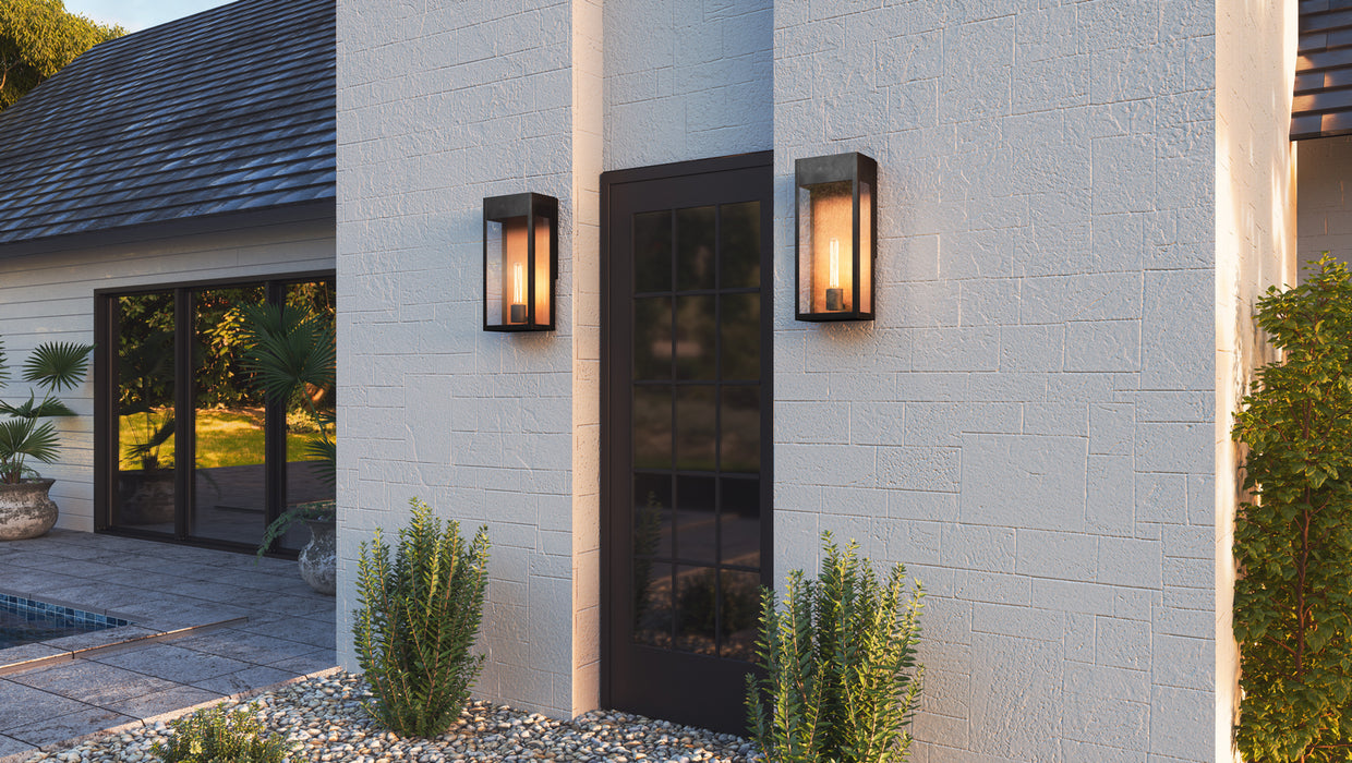 Myhouse Lighting Quoizel - MAE8408MBK - One Light Outdoor Wall Mount - Maren - Matte Black