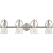 Myhouse Lighting Quoizel - STF8632BN - Four Light Bath - Stafford - Brushed Nickel