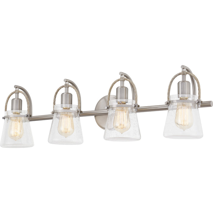 Myhouse Lighting Quoizel - STF8632BN - Four Light Bath - Stafford - Brushed Nickel