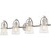 Myhouse Lighting Quoizel - STF8632BN - Four Light Bath - Stafford - Brushed Nickel