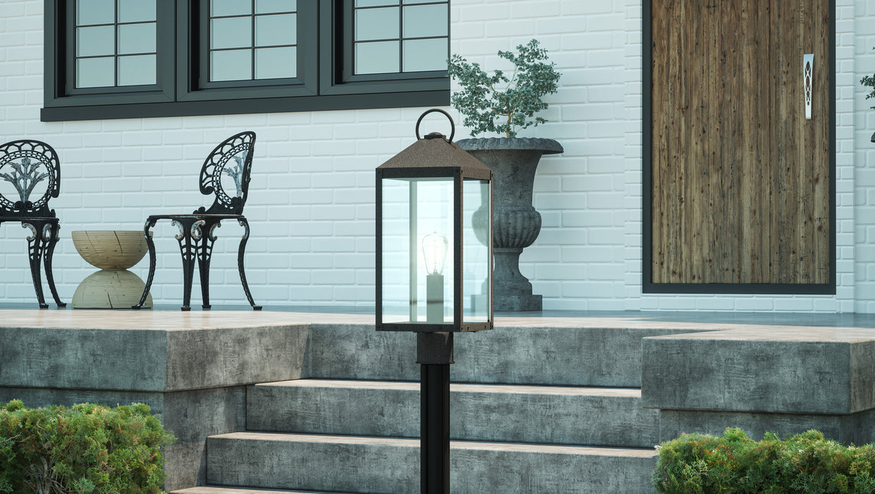 Myhouse Lighting Quoizel - TPE9008MB - One Light Outdoor Post Mount - Thorpe - Mottled Black