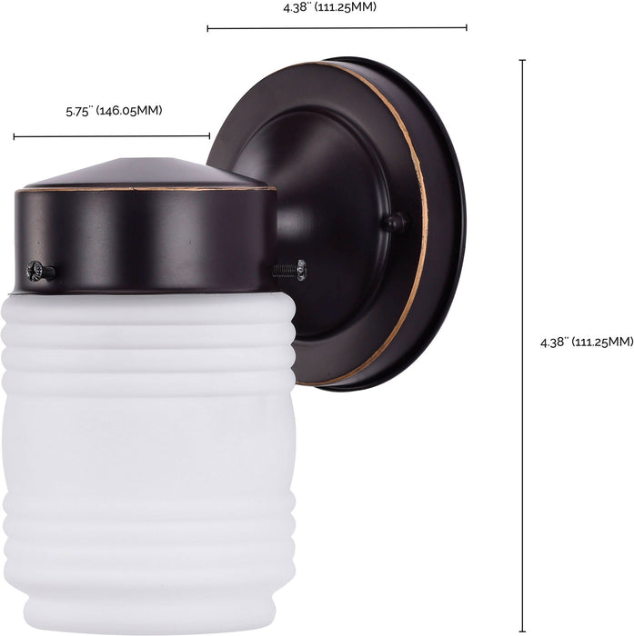 Myhouse Lighting Nuvo Lighting - 60-6110 - One Light Outdoor Mason Jar - Mahogany Bronze
