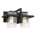 Myhouse Lighting Generation Lighting - 4441502-112 - Two Light Wall / Bath - Mitte - Midnight Black