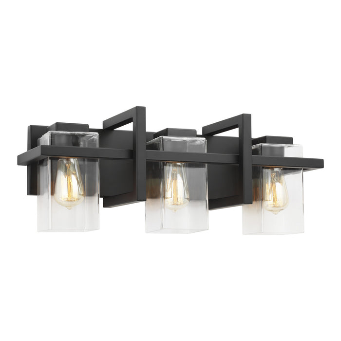 Myhouse Lighting Generation Lighting - 4441503-112 - Three Light Wall / Bath - Mitte - Midnight Black