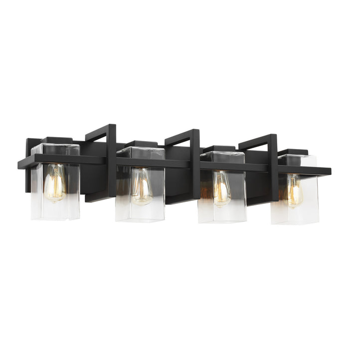 Myhouse Lighting Generation Lighting - 4441504-112 - Four Light Wall / Bath - Mitte - Midnight Black