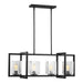 Myhouse Lighting Generation Lighting - 6641504-112 - Four Light Island Pendant - Mitte - Midnight Black