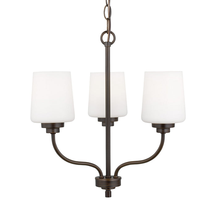 Myhouse Lighting Generation Lighting - 3102803-710 - Three Light Chandelier - Windom - Bronze