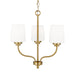 Myhouse Lighting Generation Lighting - 3102803-848 - Three Light Chandelier - Windom - Satin Brass