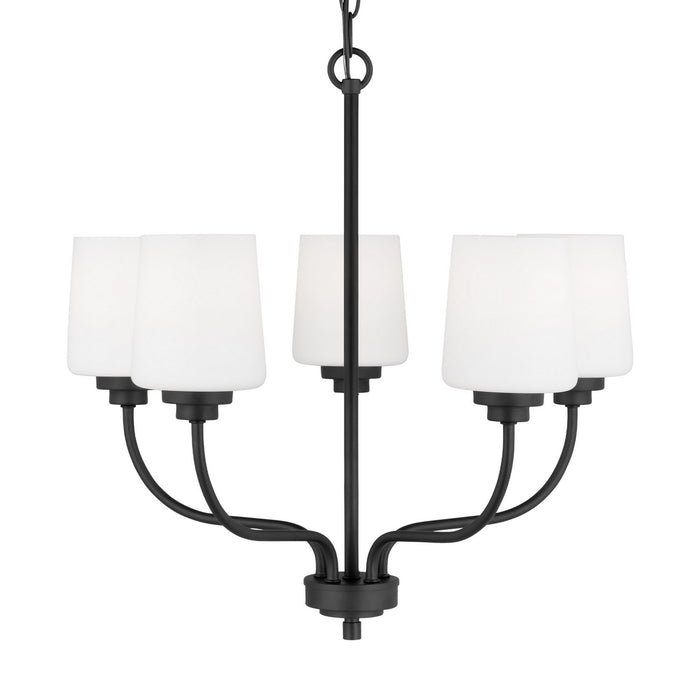 Myhouse Lighting Generation Lighting - 3102805-112 - Five Light Chandelier - Windom - Midnight Black