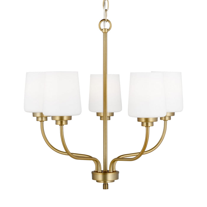 Myhouse Lighting Generation Lighting - 3102805-848 - Five Light Chandelier - Windom - Satin Brass