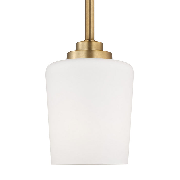 Myhouse Lighting Generation Lighting - 6102801-848 - One Light Mini-Pendant - Windom - Satin Brass