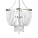 Myhouse Lighting Visual Comfort Studio - 5180704EN-962 - Four Light Pendant - Jackie - Brushed Nickel