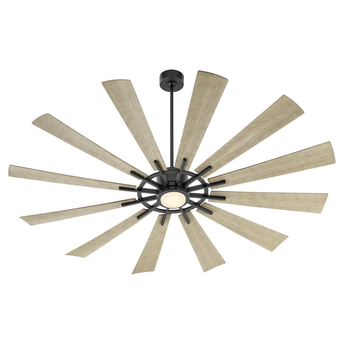 Myhouse Lighting Quorum - 47212-5942 - 72"Patio Fan - Cirque - Matte Black