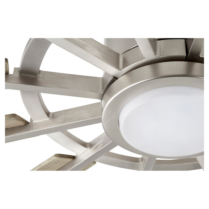 Myhouse Lighting Quorum - 47212-65 - 72"Patio Fan - Cirque - Satin Nickel