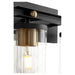 Myhouse Lighting Quorum - 529-2-6980 - Two Light Vanity - Empire - Textured Black w/ Aged Brass