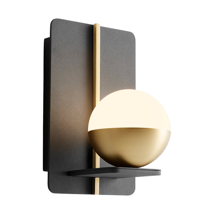 Myhouse Lighting Oxygen - 3-554-1540 - LED Wall Sconce - Iota - Black W/ Aged Brass