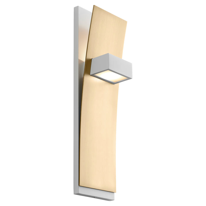 Myhouse Lighting Oxygen - 3-400-640 - LED Wall Sconce - Dario - White W/ Aged Brass