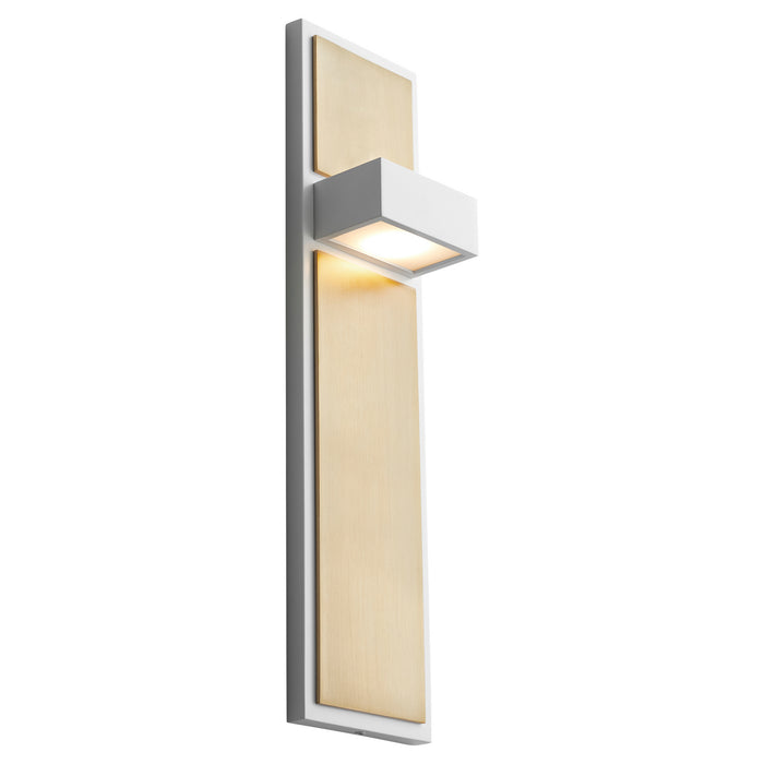 Myhouse Lighting Oxygen - 3-401-640 - LED Wall Sconce - Guapo - White W/ Aged Brass