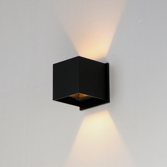 Myhouse Lighting ET2 - E41308-BK - LED Outdoor Wall Sconce - Alumilux Cube - Black