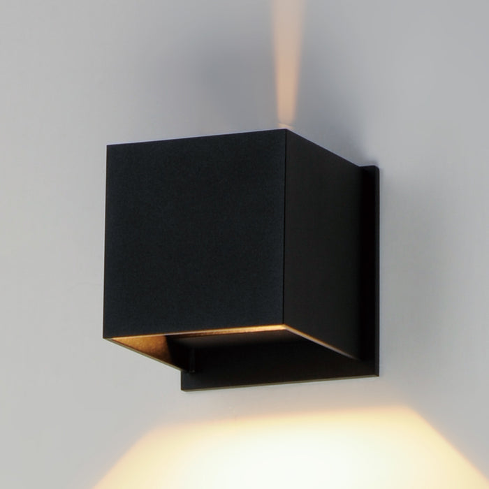 Myhouse Lighting ET2 - E41308-BK - LED Outdoor Wall Sconce - Alumilux Cube - Black