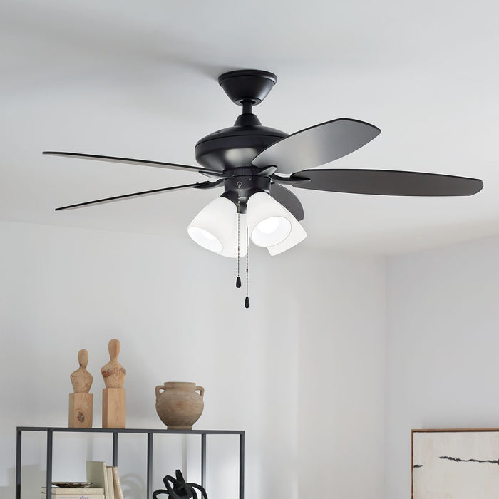 Myhouse Lighting Kichler - 330162SBK - 52"Ceiling Fan - Renew Premier - Satin Black