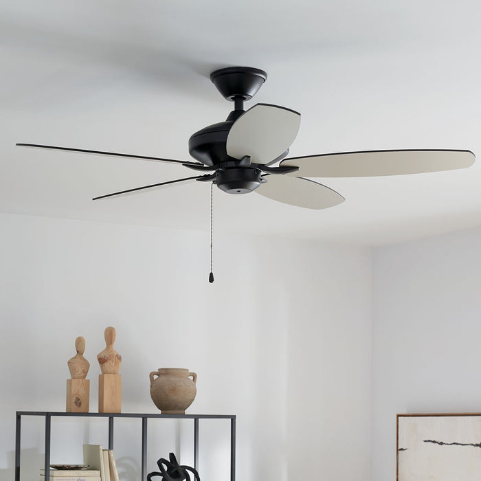 Myhouse Lighting Kichler - 330164SBK - 52"Ceiling Fan - Renew Es - Satin Black