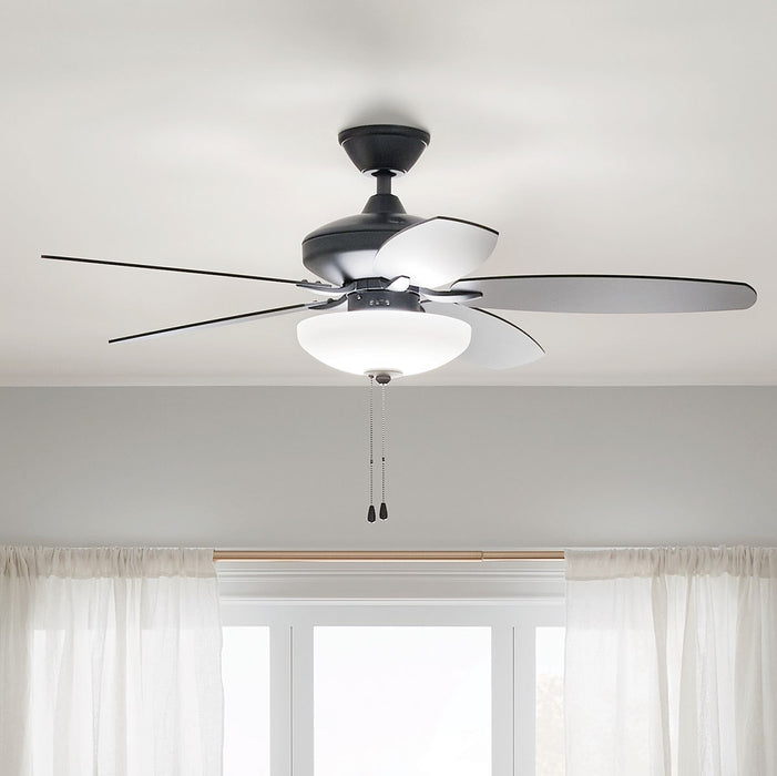 Myhouse Lighting Kichler - 330161SBK - 52"Ceiling Fan - Renew Select - Satin Black