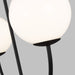 Myhouse Lighting Visual Comfort Studio - AEC1042MBK - Two Light Linear Chandelier - Galassia - Midnight Black