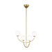 Myhouse Lighting Visual Comfort Studio - AEC1054BBS - Four Light Chandelier - Galassia - Burnished Brass