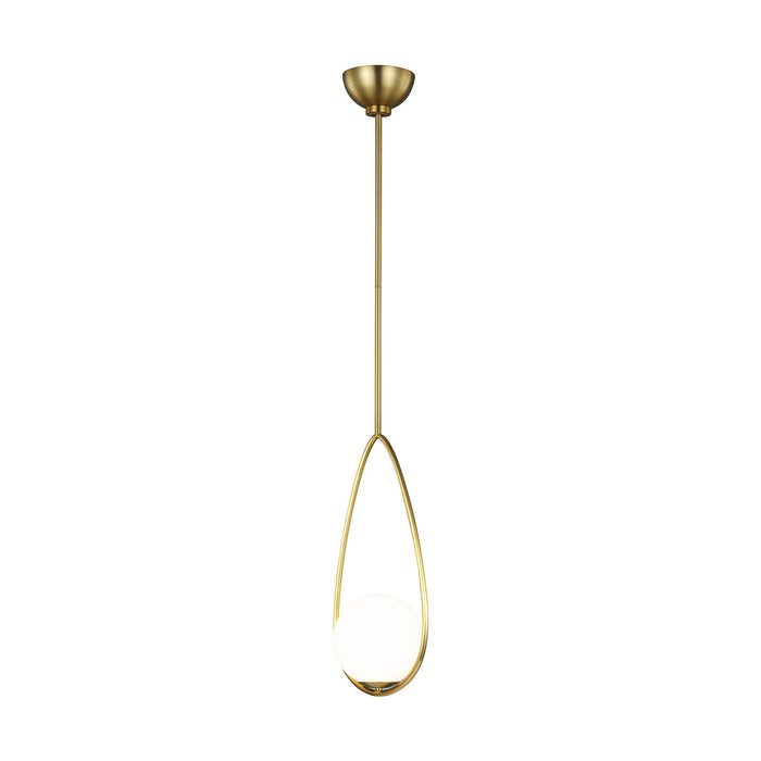 Myhouse Lighting Visual Comfort Studio - AEP1001BBS - One Light Pendant - Galassia - Burnished Brass