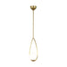 Myhouse Lighting Visual Comfort Studio - AEP1001BBS - One Light Pendant - Galassia - Burnished Brass