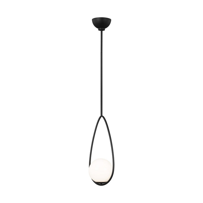 Myhouse Lighting Visual Comfort Studio - AEP1001MBK - One Light Pendant - Galassia - Midnight Black