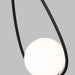 Myhouse Lighting Visual Comfort Studio - AEP1001MBK - One Light Pendant - Galassia - Midnight Black