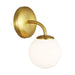 Myhouse Lighting Visual Comfort Studio - AEV1011BBS - One Light Vanity - Galassia - Burnished Brass